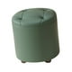 thumbnail image 5 of Reposapiés pequeño, puf, taburete, otomana, asiento, silla, muebles, cómodo Verde, 5 of 9