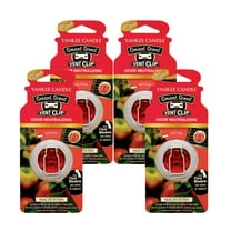 Yankee Candle Car Freshener Smart-Scent Vent Clips, 4-PACK (Macintosh)
