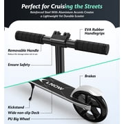 LNOW Foldable Kick Scooter-8 in Wheels for Kid, Teens & Adults, 4 Adjustable Levels, Max Load 240lbs,Lightweight