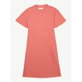 thumbnail image 2 of Free Assembly Girls Rib Knit T-Shirt Dress with Open Back Detail, Sizes 4-18, 2 of 4
