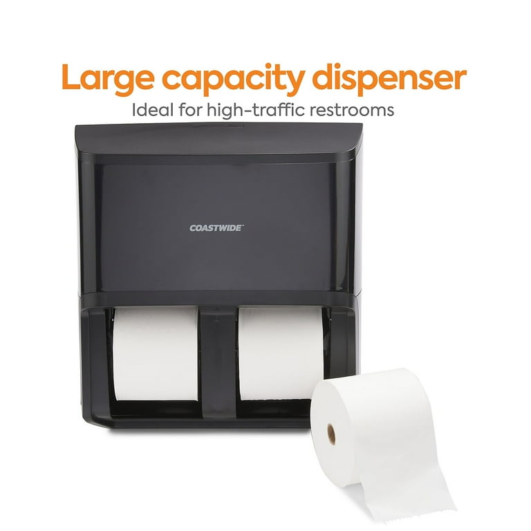 J-Series Quad Bath Tissue Dispenser, 13.52 x 7.51 x 14.66, Black Metallic J-Series Quad Bath Tissue Dispenser, 13.52 x 7.51 x 14.66, Black Metallic