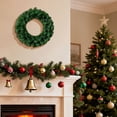 thumbnail image 3 of Artificial Green Christmas Wreath,19.69 Inch Full Greenery Wreath,Large Front Door Wall Window Fireplace Mantel Hanging Ornament,Indoor Outdoor Xmas Holiday Home Decor, 3 of 7