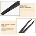 thumbnail image 4 of KAKOWELY 10PCS Tweezers Plastic Tweezers Crafts Tweezers Ergonomic Design and Comfortable Grip Precision Tweezers for Arts Jewelry Making and Electronics (Pointed Tips Style), 4 of 5