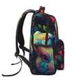 thumbnail image 3 of Fotbe Colorful Patterned Rabbit Pattern Casual Backpack for School, Travel, and Outdoor Activities - Durable, Lightweight, and Comfortable, 3 of 5