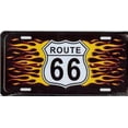 thumbnail image 2 of Route 66 with Flames License Plate, 2 of 2