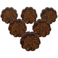thumbnail image 1 of IBA Indianbeautifulart Brown Engraved Knobs Wooden Cupboard Door Knobs Pull Handle Pack of 10, 1 of 3