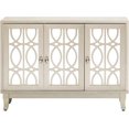 LUMISOL Mirrored Sideboard Storage with Doors for Small Space