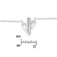 thumbnail image 3 of Cool Chic Sterling Silver Summer Desert Cactus Pendant Necklace, 3 of 5