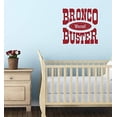 thumbnail image 3 of Bronco Buster Wanted Vinyl Lettering Art Wall Decals Bedroom Decor Quote 23x23-Inch Red, 3 of 5