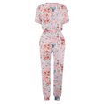 thumbnail image 3 of Mujeres Pantalones Traje de Moda Impreso de Manga Corta Cuello Redondo Cordón Superior Y Pantalones de Dos Piezas, 3 of 5
