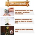 thumbnail image 6 of Aosijia Christmas Tree Toppers 30 LED lights Star-shaped Tree Top Hat Christmas Decorations Indoor Outdoor Decor, 6 of 16