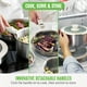 thumbnail image 3 of GreenLife Click Juego de utensilios de cocina TriPly de acero inoxidable de 10 piezas, mango desmontable, esencial de cocina apilable para ahorrar espacio, ollas y sartenes sin PFAS, apto para inducci, 3 of 4