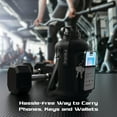 thumbnail image 4 of FitRx Voyager Water Bottle, Half Gallon Water Jug with Neoprene Sleeve, Storage Pocket and Carry Strap, 68oz, 4 of 11