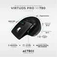 thumbnail image 2 of Mouse Ergonomico ACTECK VIRTUOS PRO MI780 3000dpi Inalambrico 8 botones Negro AC-936187 Acteck AC-936187, 2 of 6