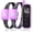 2x Dogs (Purple), variant on Heaflex Dog Shock Collar - Rechargeable Dog Training Collar with Remote for Small Medium Large Dogs, IPX68 Waterproof 2600FT Electric Collar with Beep, Vibration, Shock, Security Lock (Orange)