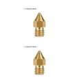 thumbnail image 4 of sweethay Boquilla de impresora 3D, cabezal de extrusión de latón, boquilla de latón portátil, hilo de impresora firme, 3mm/1.75mm 1.75 mm 0.4 mm 2piezas, 4 of 6