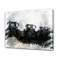thumbnail image 1 of Póster de lienzo con dibujo de tractor agrícola, decoración de dormitorio, paisaje deportivo, decoración de oficina, regalo, estilo marco, 16 x 24 pulgadas (40 x 60 cm), 1 of 8