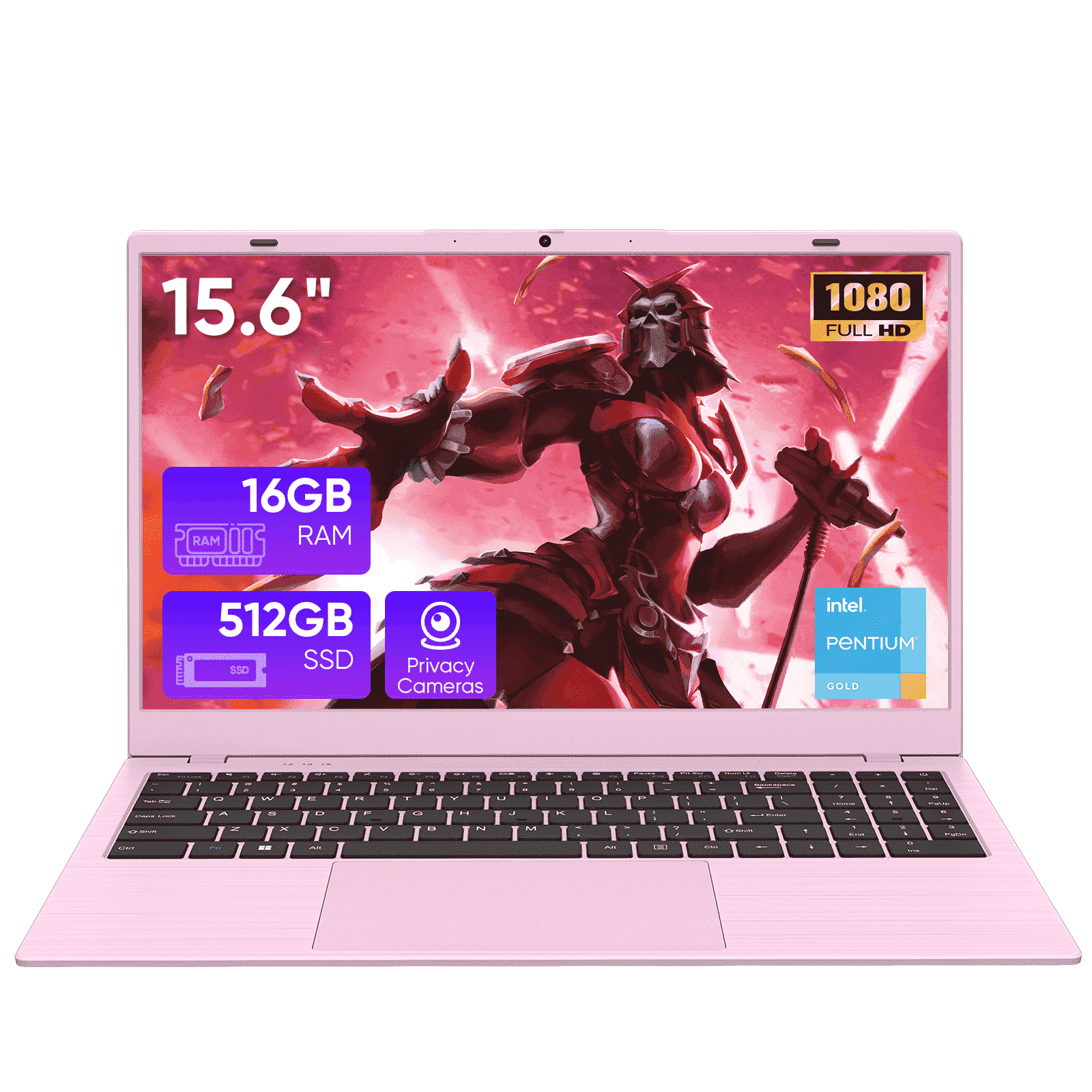 Huidun Windows 11 Laptop, 15.6 inch, Intel N150, 16GB RAM, 256GB