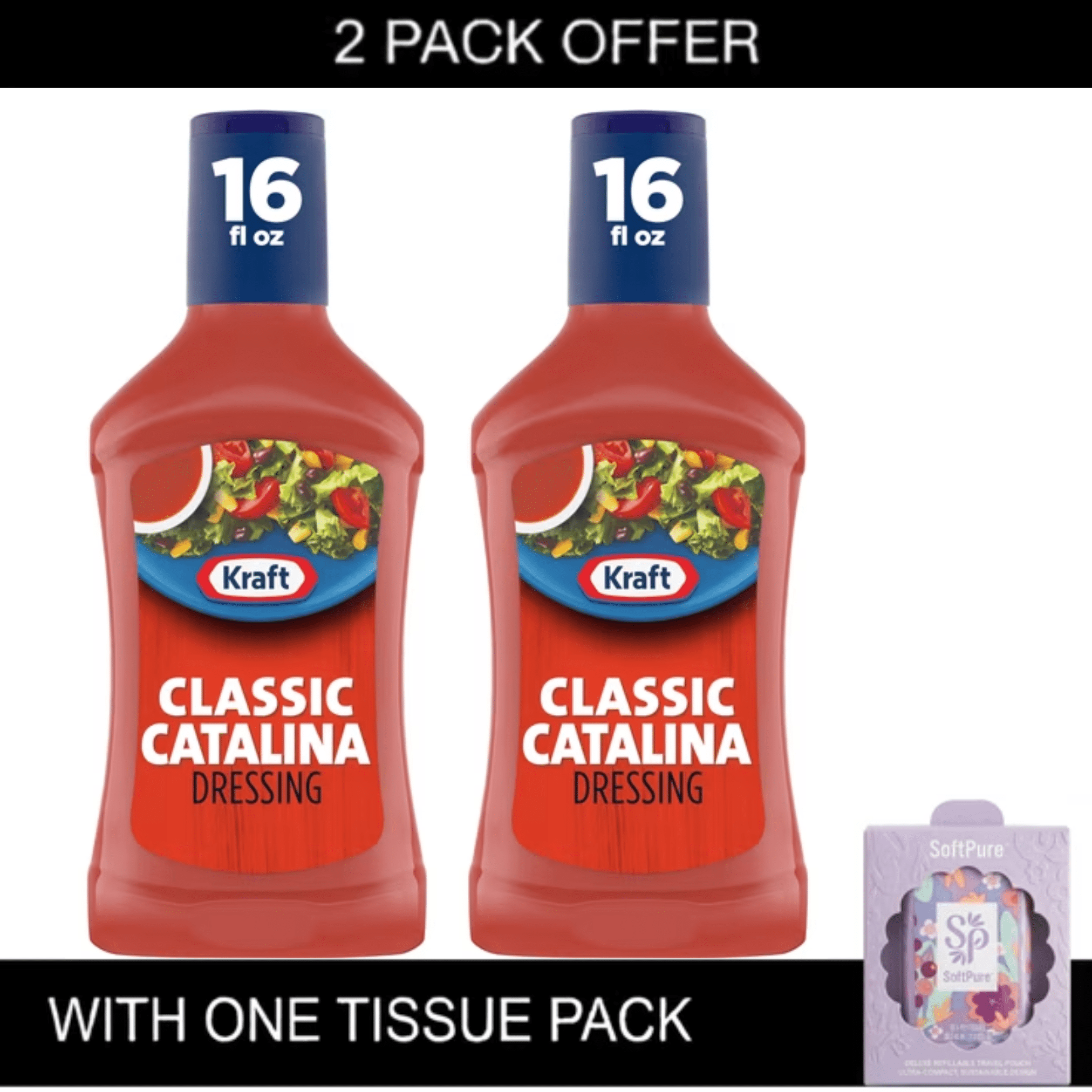 kraft classic catalina salad dressing 16 fl oz bottle Dressing, (Pack of 48) Color:Nude/Silver* Chicsew Mix and Match evt Lite dressing Proudly prepared in Canada