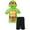 Black / green, variant on Teenage Mutant Ninja Turtles Raphael Toddler Boys Mesh Athletic Pullover T-Shirt Shorts Outfit Set Toddler to Big Kid