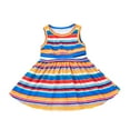thumbnail image 1 of Ensemble Assorti Maman et Robes et Robe Rayée pour Filles Robe d'Été Décontractée Ample à Bretelles Évasée Midi Mignonne avec Poches pour Fille, 1 of 9