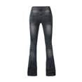 thumbnail image 7 of Gaecuw High Waisted Leggings for Women Flared Jeans Plus Size Scrunch Long Pants Button Up Lounge Trousers Lace Fringe Pants Loose Baggy Jeans Denim Summer Pants with Pockets Solid Denim Pants, 7 of 7