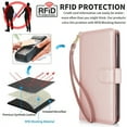 thumbnail image 5 of TECH CIRCLE For iPhone 11 Wallet Case with Card Holder,PU Leather Flip Folio Shell Magnetic Closure Wrist Strap Kickstand Shockproof Protective Cover for Apple iPhone 11 6.1" 2019,Rosegold, 5 of 6