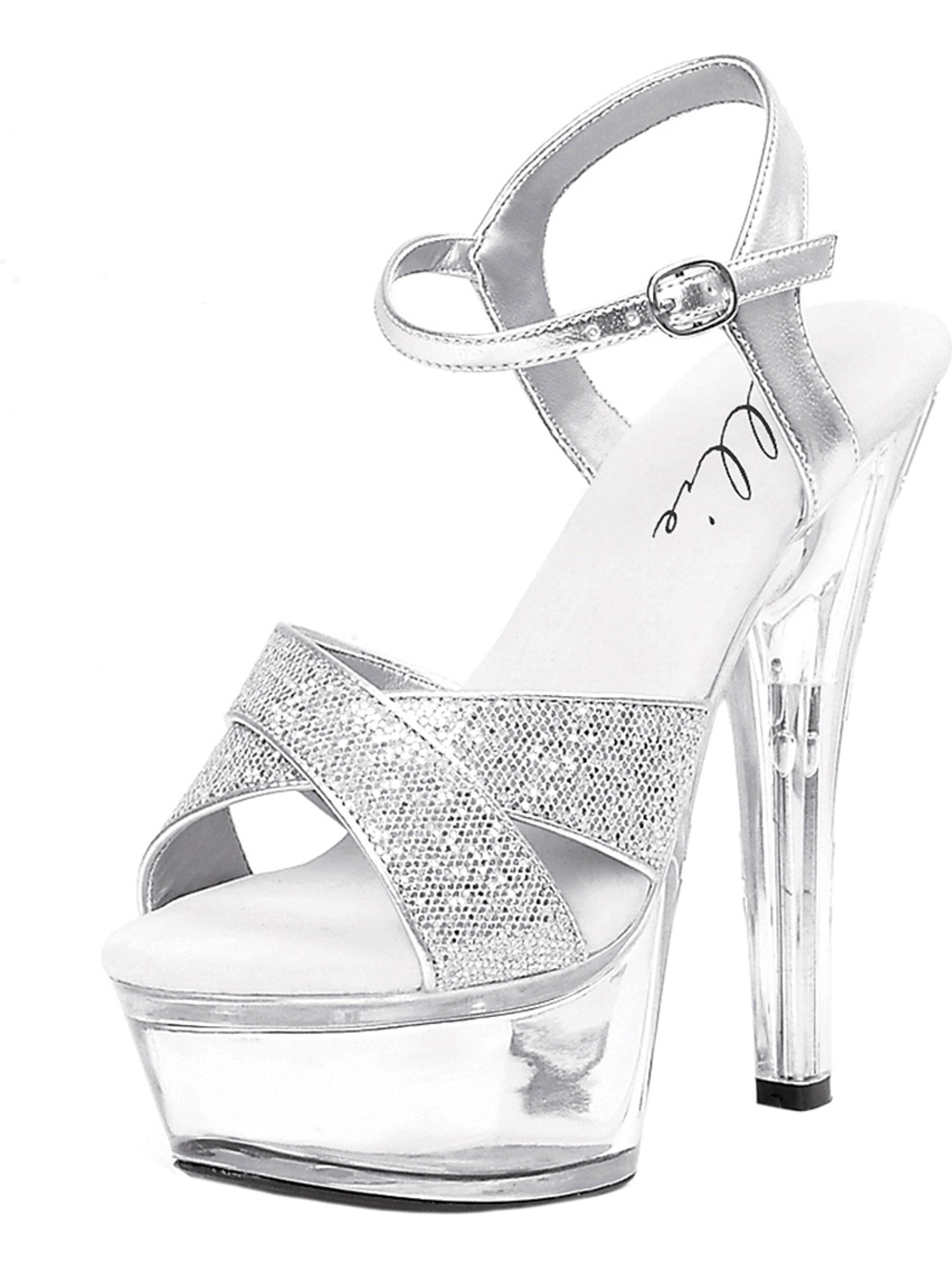 silver evening shoes mid heel