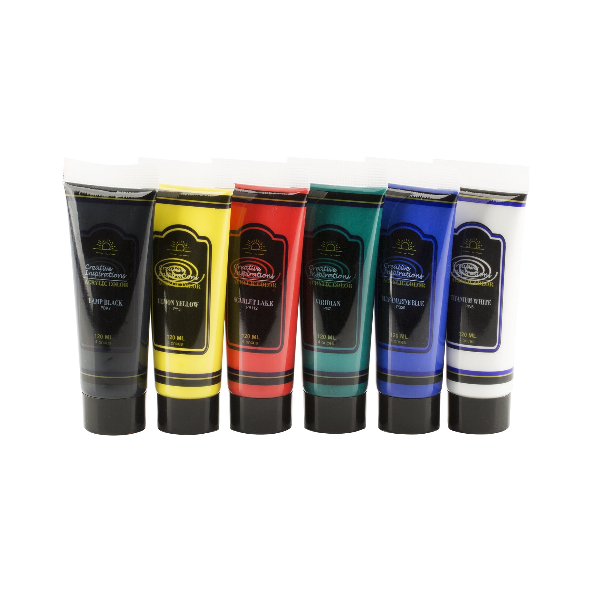 Creative Inspirations Acrylic Paint Set of 6 – 120ml Tubes Art Paint Set for Classroom, Educator & More - Paint Supplies