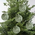 thumbnail image 3 of Glitter Mint Green Christmas Ornaments, Set of 5 Hanging Decorations, Foam Holiday Tree Decor for Home,Vsgery, 3 of 8