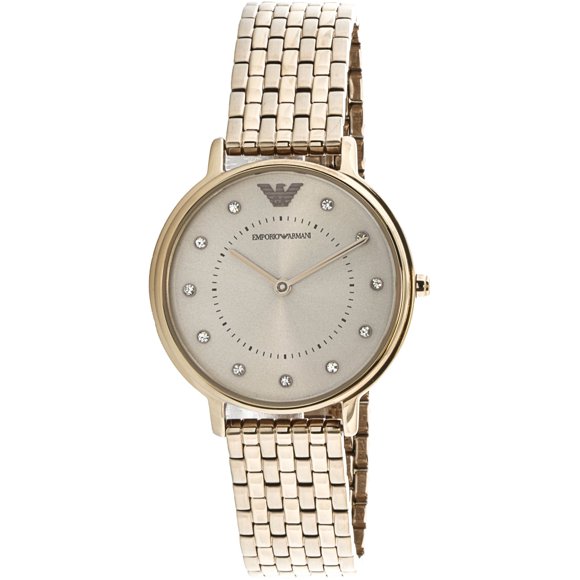 Emporio Armani Women's AR11062 Gold Stainless-Steel Japanese Quartz Fashion Watch
