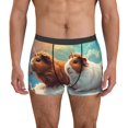thumbnail image 1 of Fotbe Cloud Guinea Pig Calzoncillos Tipo Boxer con Bolsa de Soporte Total para Hombre, X-Temp Fresco, Transpirable y de Secado Rápido-Small, 1 of 5