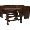 thumbnail image 2 of Linon Chelsea Farmhouse Dining Bench, Walnut, 2 of 3
