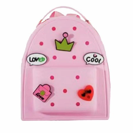 Clog Silicone Jelly Backpack With Charms Cute Mini Backpack Daypack Bag Charms Silicon Hole Bag For Women And Girls Arts And Crafts for Kids Ages 8-12 Boys Stationery Paper And Envelopes Set with