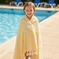 thumbnail image 4 of Unique Bargains 2Pcs Anti-Sand Turkish Quick Dry Beach Towel Yellow Dark Grey 71" x 40", 4 of 8