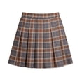 thumbnail image 4 of RTKFRFLM School Uniform&nbsp;for Girls Basic Pleated Skirt Classic Preppy Short Tennis Skirt Back to School Uniform Bottoms Girls Back to School Clothes, 4 of 4