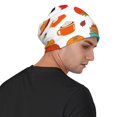 thumbnail image 4 of Gaeub Fall Pumpkins Print Beanie Hats for Men Women,Winter Caps,Knit Cuffed Beanie,Cuffed Cap,Great for Winter Activities, 4 of 7