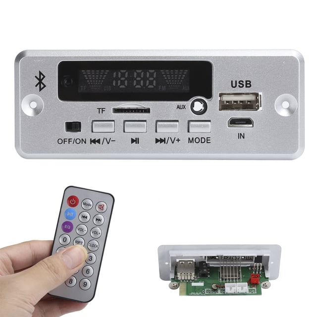 Placa Decodificadora MP3, Módulo 5.0 Control Por APP Y Llamadas Manos Libres USB/SD/AUX/FM Función De Tarjeta De Sonido Memoria De Apagado
