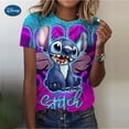 thumbnail image 2 of Camiseta de mujer, moda de verano, camisetas de manga corta, estampado de puntadas 3D, cuello redondo, camiseta informal para mujer, ropa Y2k, camisetas de talla grande, 2 of 5