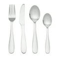 thumbnail image 4 of KitchenTrend Lucent 24 Piece Stainless Steel Flatware Set Service for 6 Silver, 4 of 9