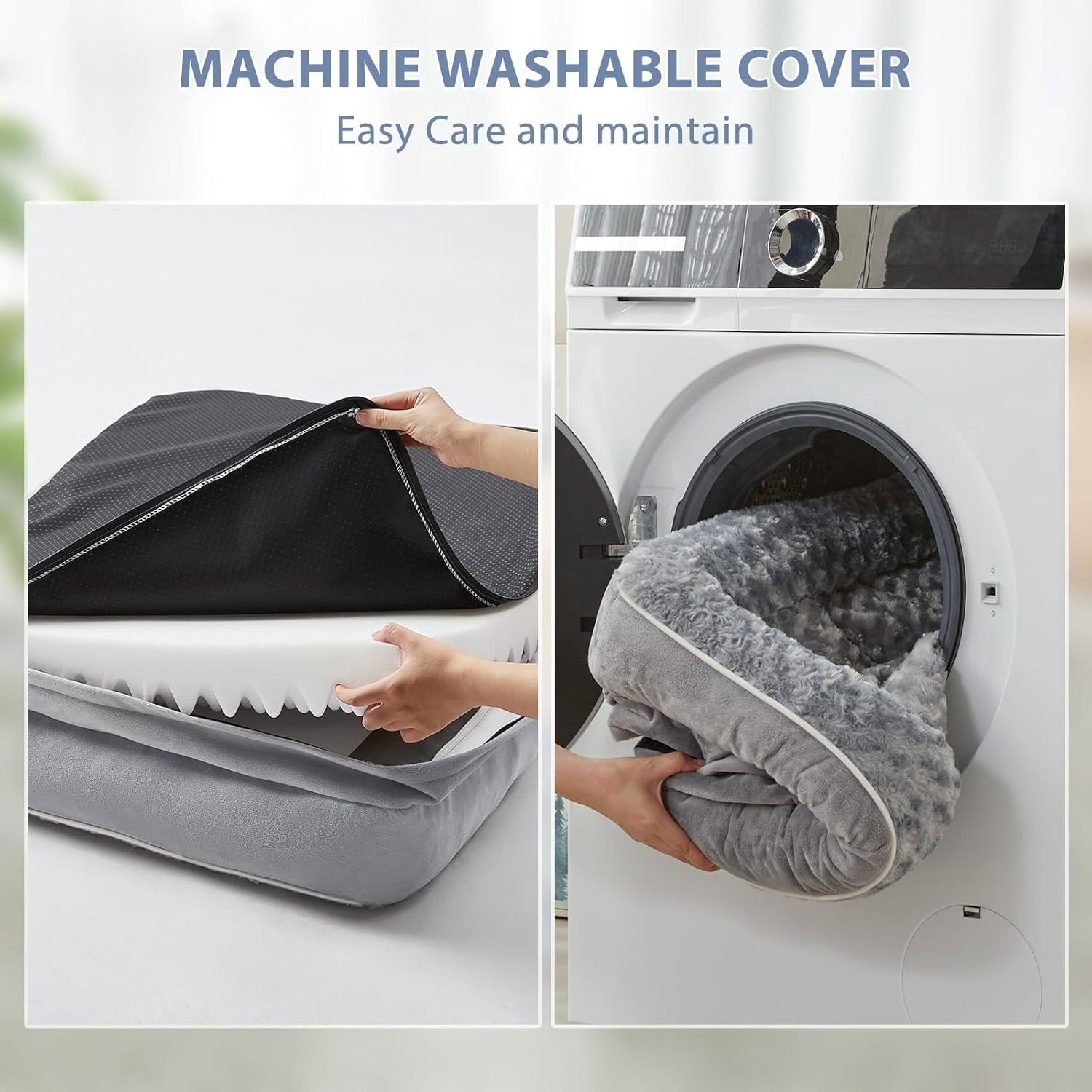 Orthopedic Dog Beds for Large Dogs-Waterproof Sofa Dog Bed with Removable Washable Cover, Big Pet Bed with Waterproof Lining and Nonskid Bottom,Pet Bed for Large Dogs