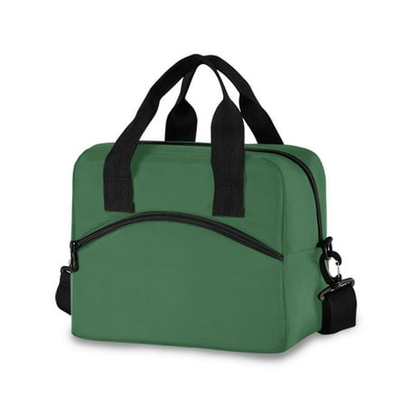 joogoo Army Green Insulated Lunch Bags Reusable Cooler Box with Shoulder Strap
