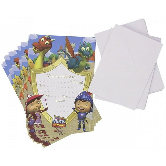 Mike The Knight Invitations Papier (Pack de 20)