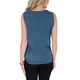 thumbnail image 2 of Camisetas sin Mangas con Cuello en V y Botones para Mujer, Camisetas sin Mangas básicas Informales de Verano, camisola Delantera con Tiras, Azul-XXL-Azul-XXL Sailing Electrónica, 2 of 4