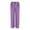 Purple, variant on Women's Soft Cotton Line Straight Leg Pants, Elastic Waist Trousers with Button, Zipper Fly & Front Pleats, Casual Loose Fit Pants for Spring Summer Fall Daily Wear Beige L