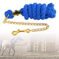 thumbnail image 4 of Cuerda De Guía De Caballo De Algodón Trenzado Con Accesorios De Cadena Azul 3 Metros Sunnimix Cuerda con Cadena, 4 of 7