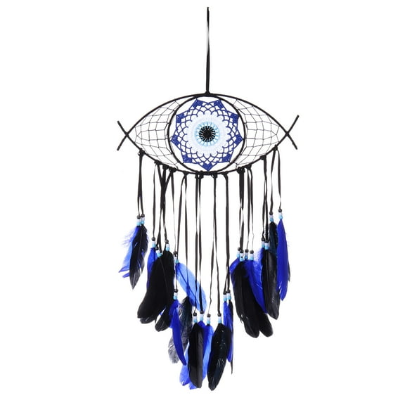 Uxcell Evil Eye Dream Catchers, Evil Eye Macrame Wall Hanging, Black