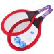 thumbnail image 2 of 1 par de raquetas de tenis para niños, raquetas ovaladas de bádminton para jugar, accesorios de juego para jardín de infantes, escuela primaria, deportes al aire libre (rojas), 2 of 7