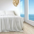 thumbnail image 4 of Sleepgram Viscose from Bamboo Twin Bed Sheets w/2 Pillowcases, White, 4 of 6
