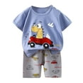 thumbnail image 1 of Ensemble de Pyjama pour Bébé, Haut à Col Ras du Cou avec Dessin Animé et Pantalon, Pyjama de Printemps et d'Automne, Pyjamas pour Filles, Taille 3-6 Mois, Vêtements pour Enfants, 1 of 3